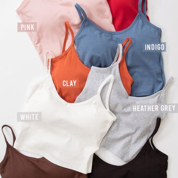 Heather Gray Cropped Cami - Picture 3 of 4